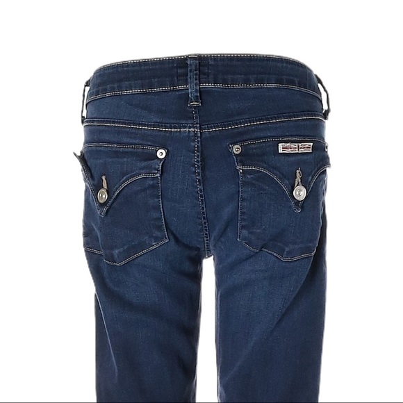 Hudson Bacara Crop Dark Wash Straight Cuff Flap Pocket Jeans Size 26 - Picture 6 of 12